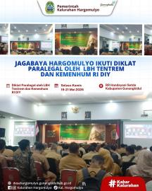 JAGABAYA HARGOMULYO IKUTI DIKLAT PARALEGAL OLEH LBH TENTREM DAN KEMENHUM RI DIY